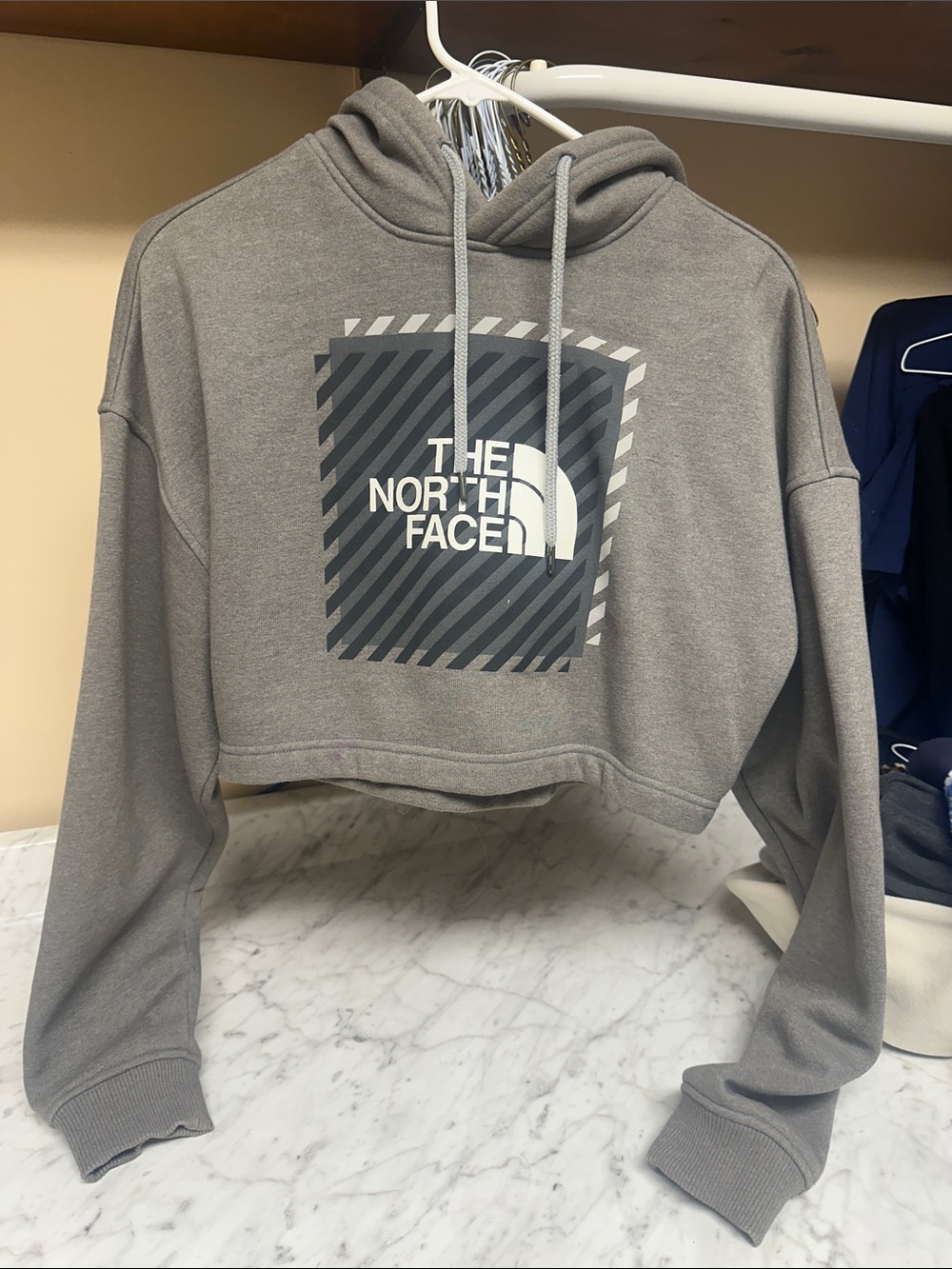 North face cropped hoodie